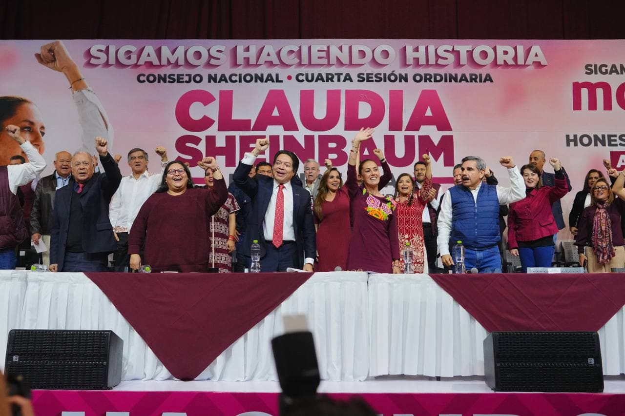 Por unanimidad, Consejo Nacional de Morena declara a Claudia Sheinbaum candidata a la presidencia de México