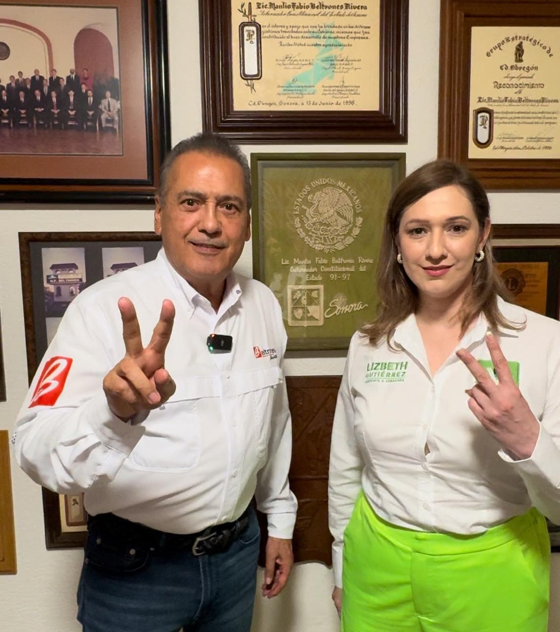 Reconoce Beltrones respaldo de Candidata del Partido Verde y hace suyas sus propuestas