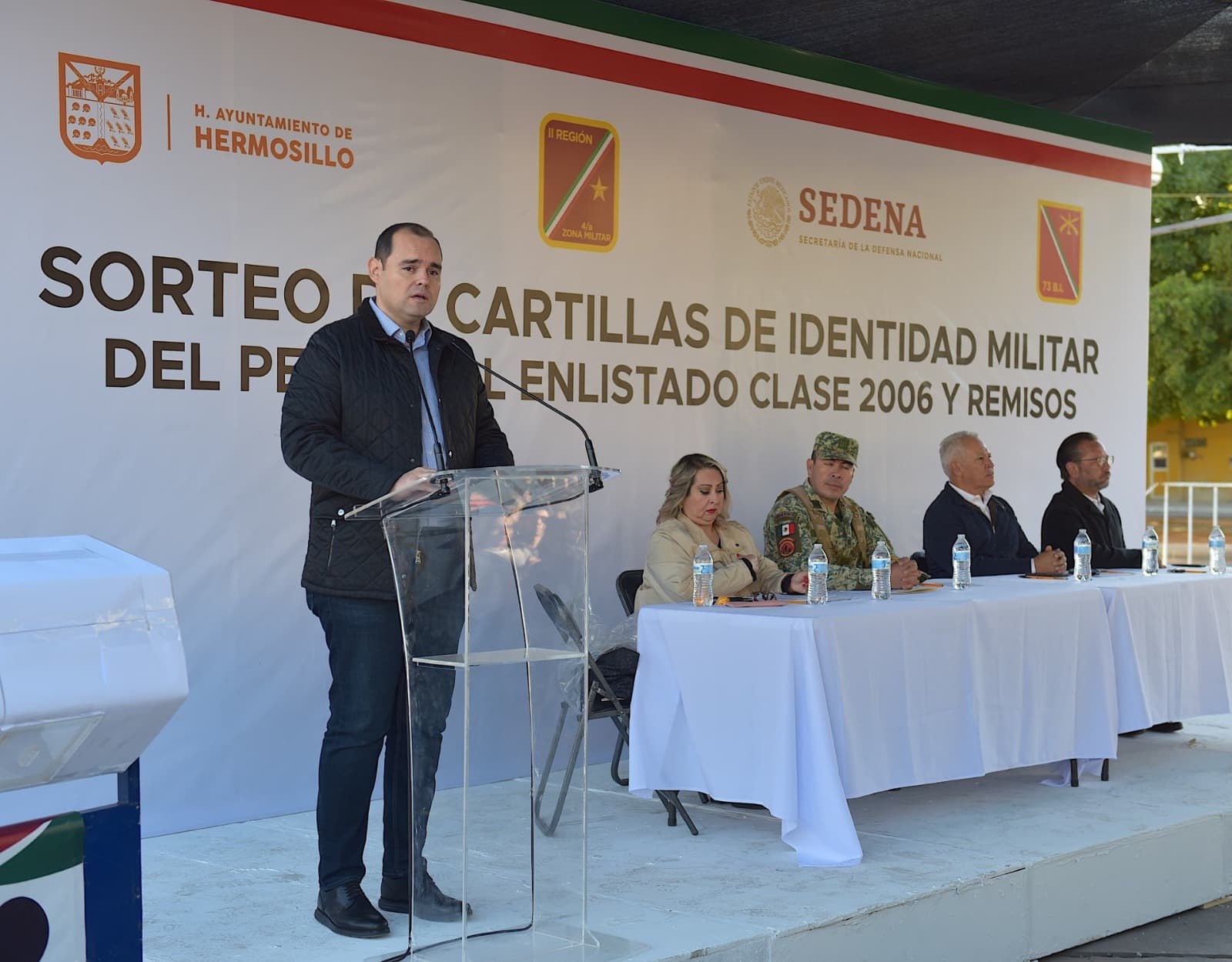 Ayuntamiento de Hermosillo participa en el sorteo de cartilla militar