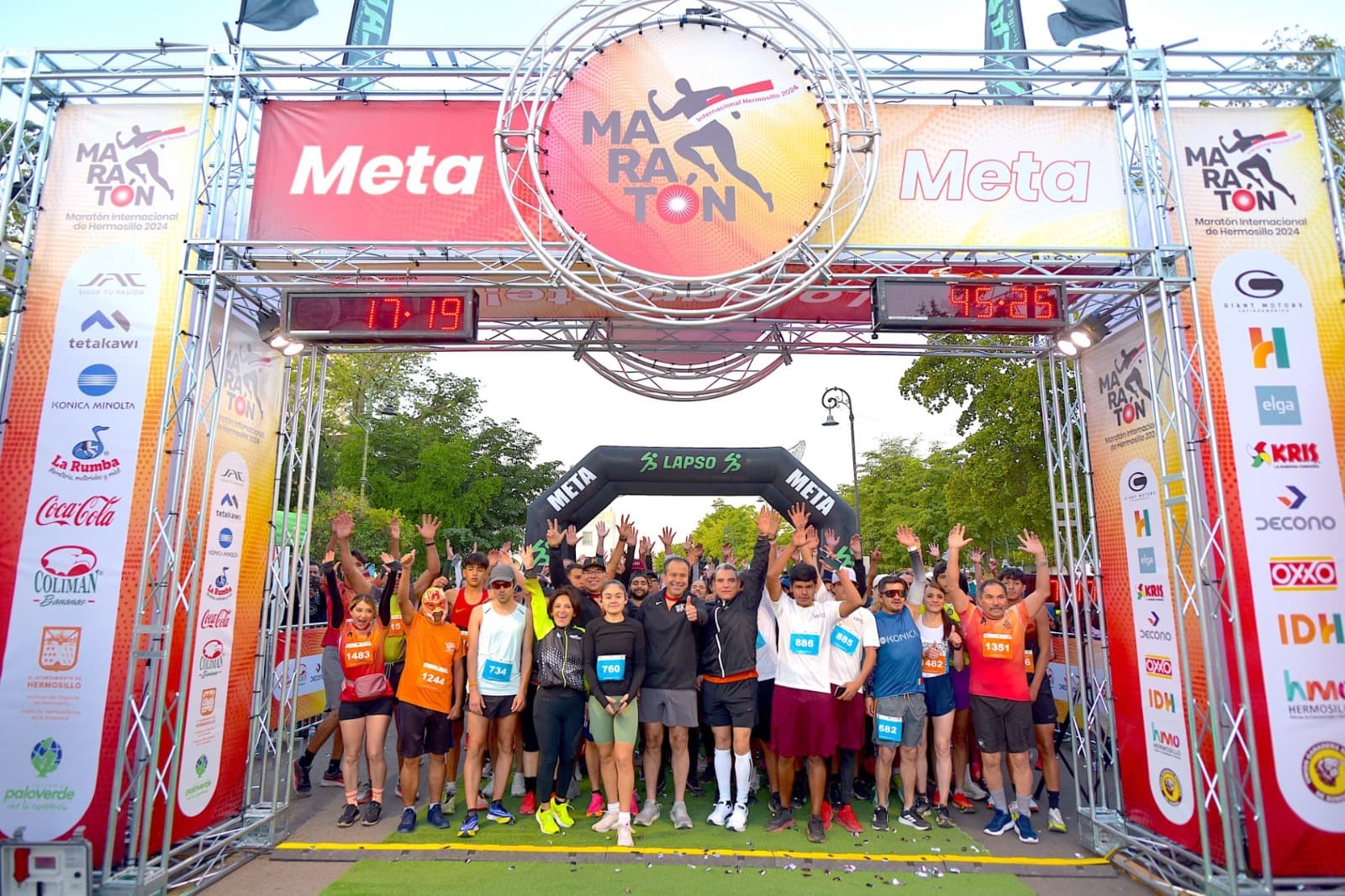 Supera récord de participación el Maratón Internacional de Hermosillo 2024