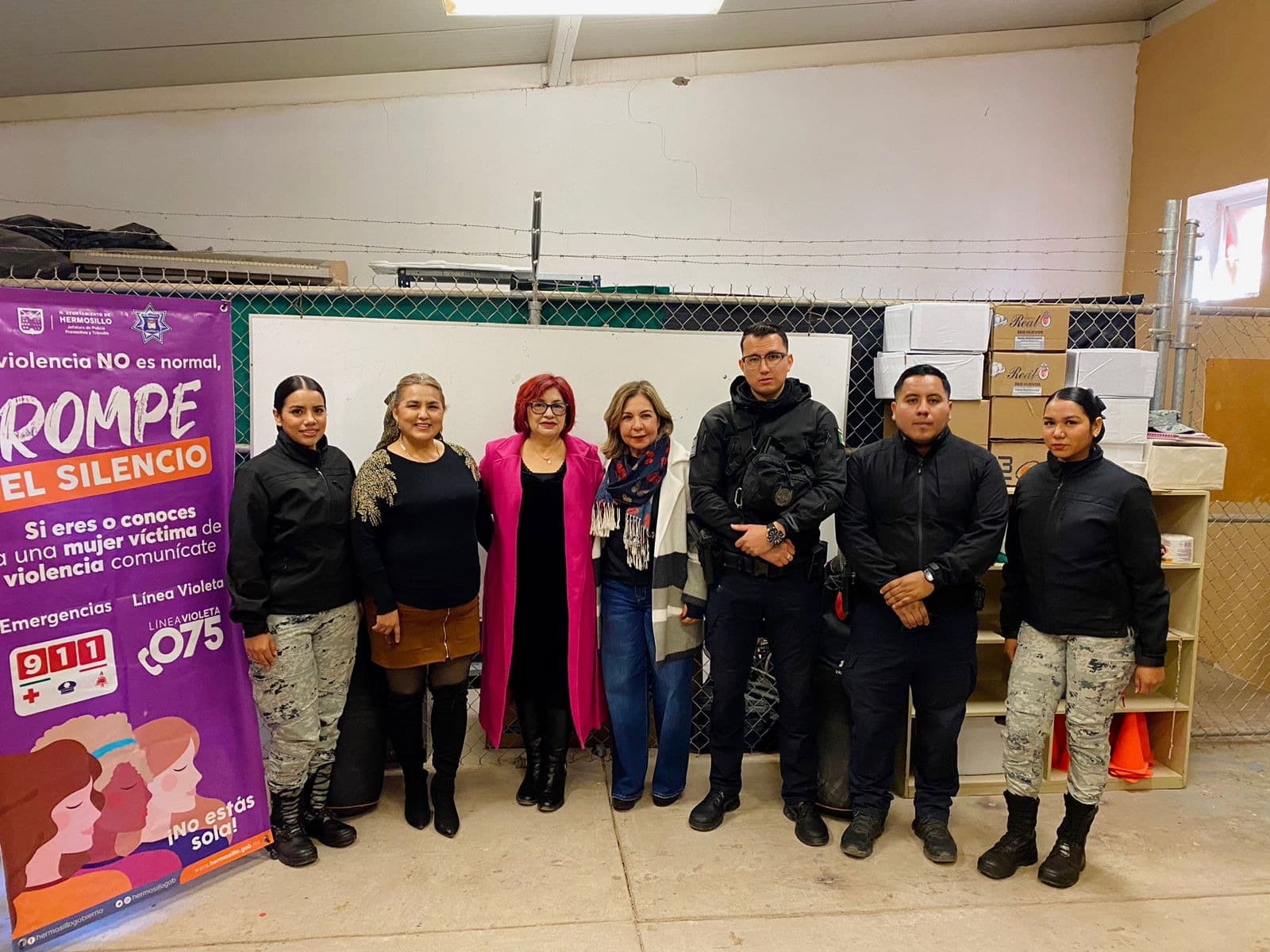 Policía de Hermosillo y Guardia Nacional suman esfuerzos en prevención de la violencia familiar