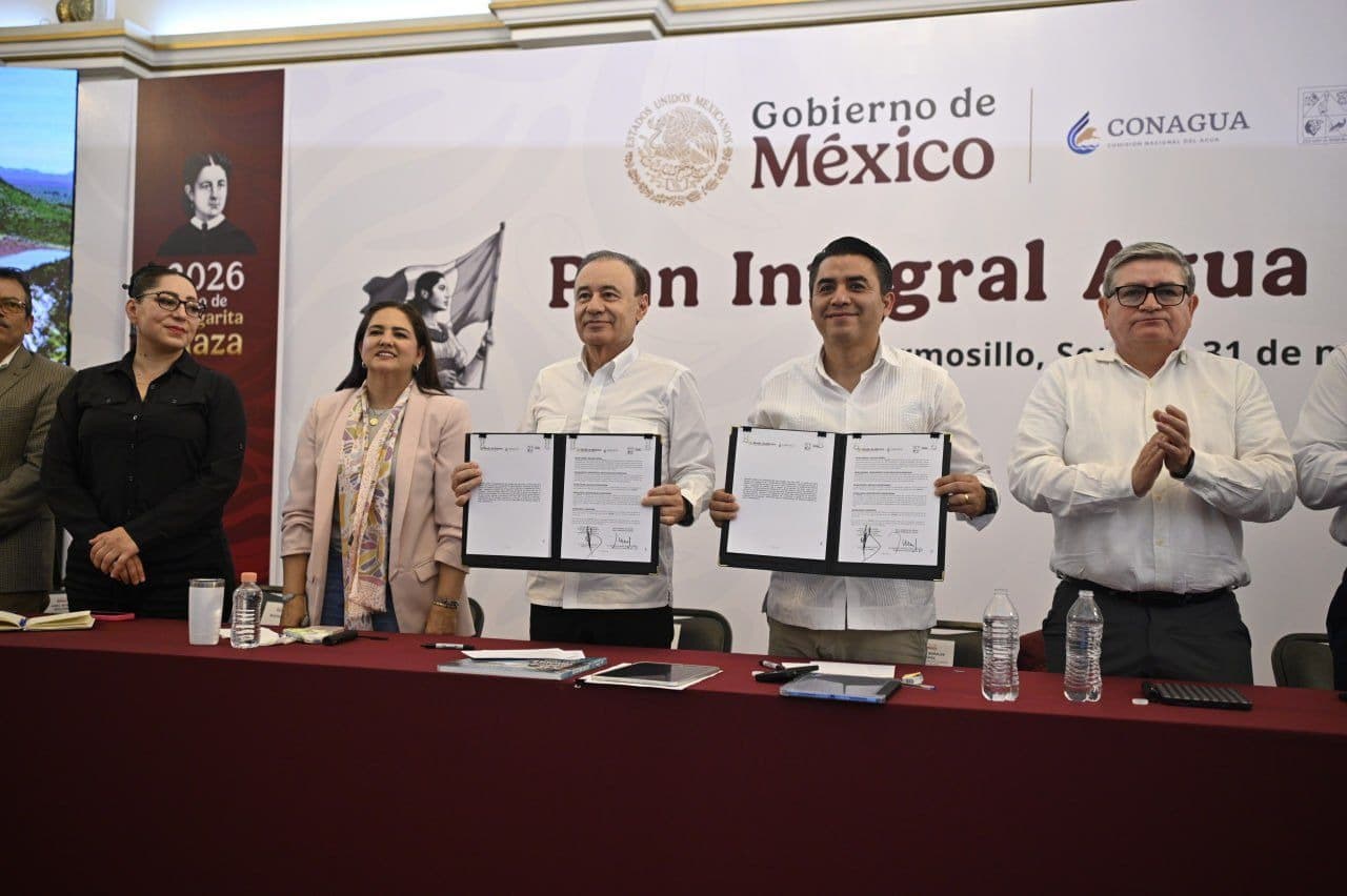 Gobierno federal invierte más de 11 mil 500 millones de pesos en obras hídricas en Sonora; garantiza 15% más de agua en Hermosillo: Alfonso Durazo