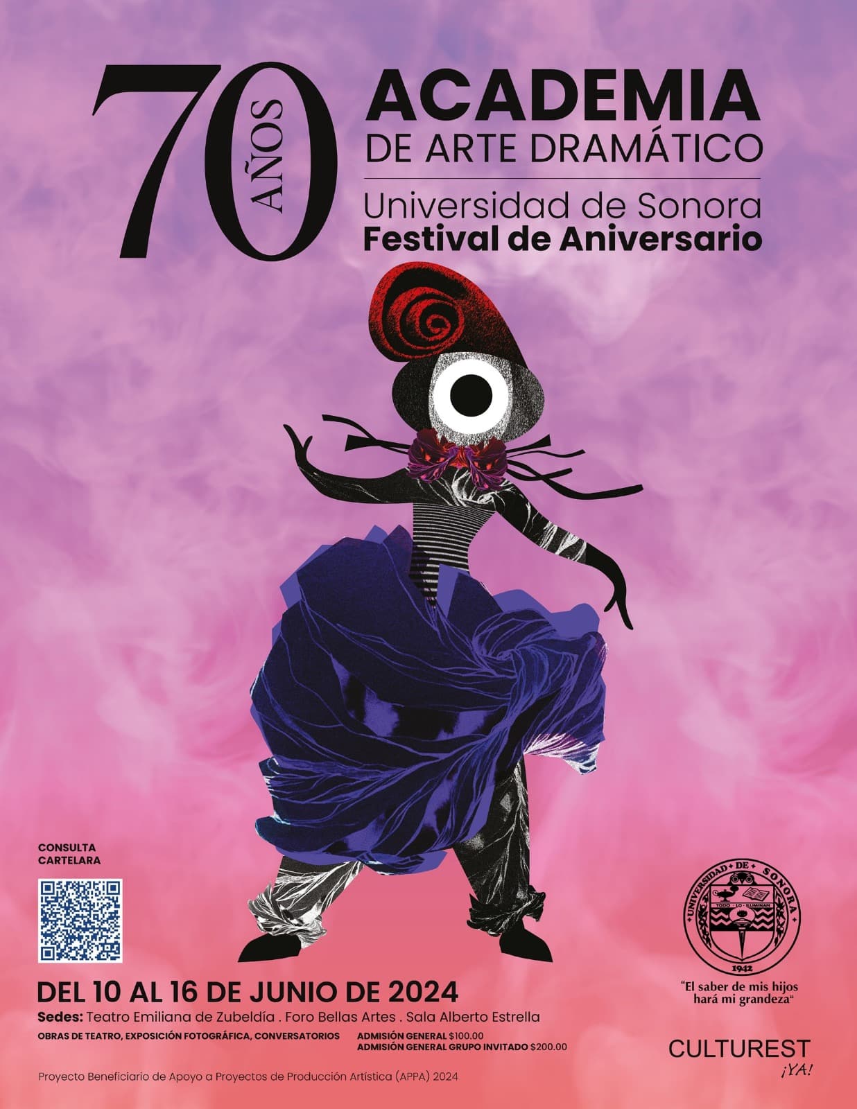 Unison celebrará con 15 obras de teatro 70 Aniversario de la Academia de Arte Dramático