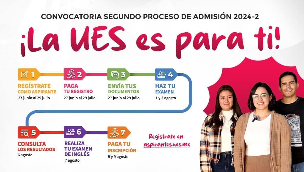 UES llama a aspirantes de nuevo ingreso a aprovechar últimos días para su registro