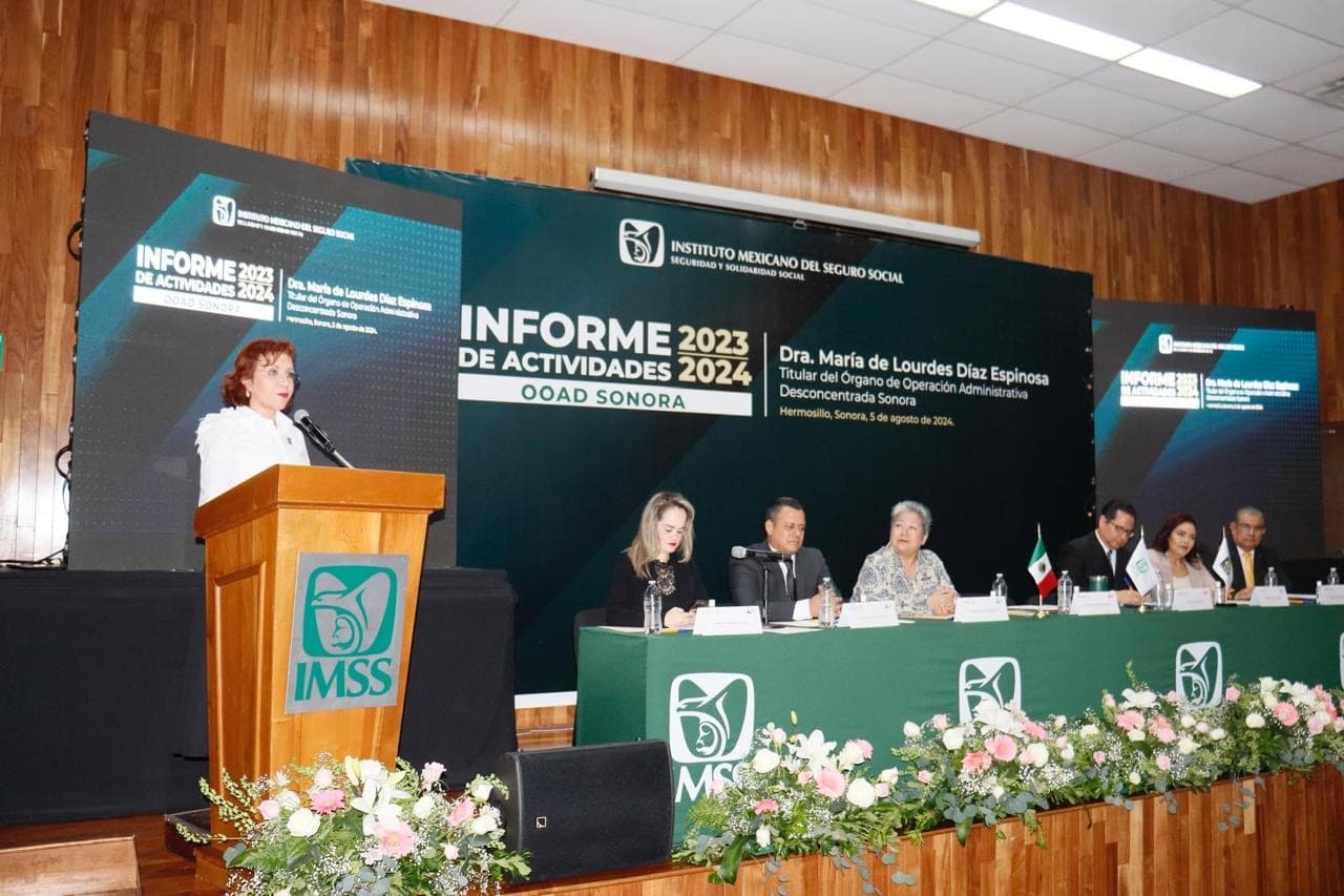 Titular del IMSS en Sonora presenta Tercer Informe de Labores