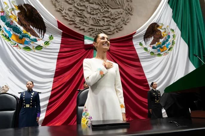 Hoy llegamos las mujeres a conducir los destinos de nuestra hermosa nación: presidenta Claudia Sheinbaum