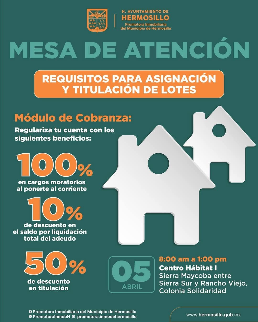 Invita Promotora Inmobiliaria a regularizar predios habitacionales en Hermosillo