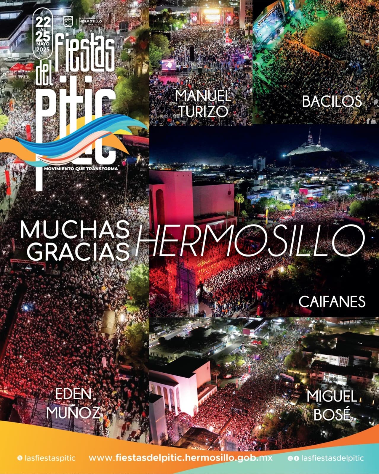 Fiestas del Pitic 2025 históricas, seguras, limpias y con récord de asistencia de 283 mil personas: Toño Astiazarán