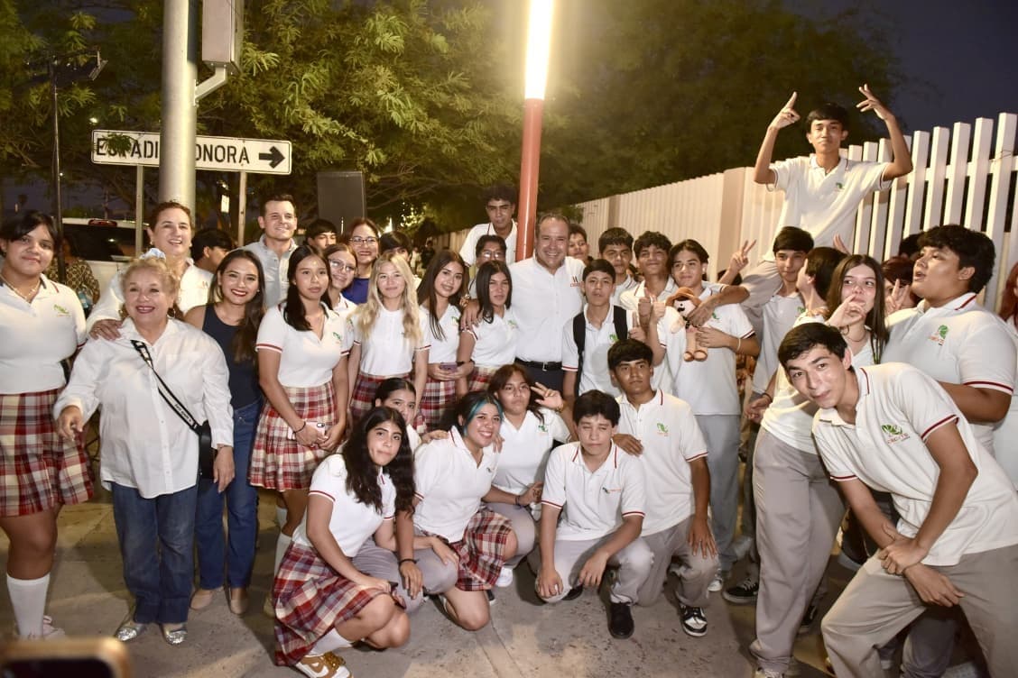 Inaugura Toño Astiazarán el trayecto Camina Segura 91 en beneficio de estudiantes del Cecytes La Manga