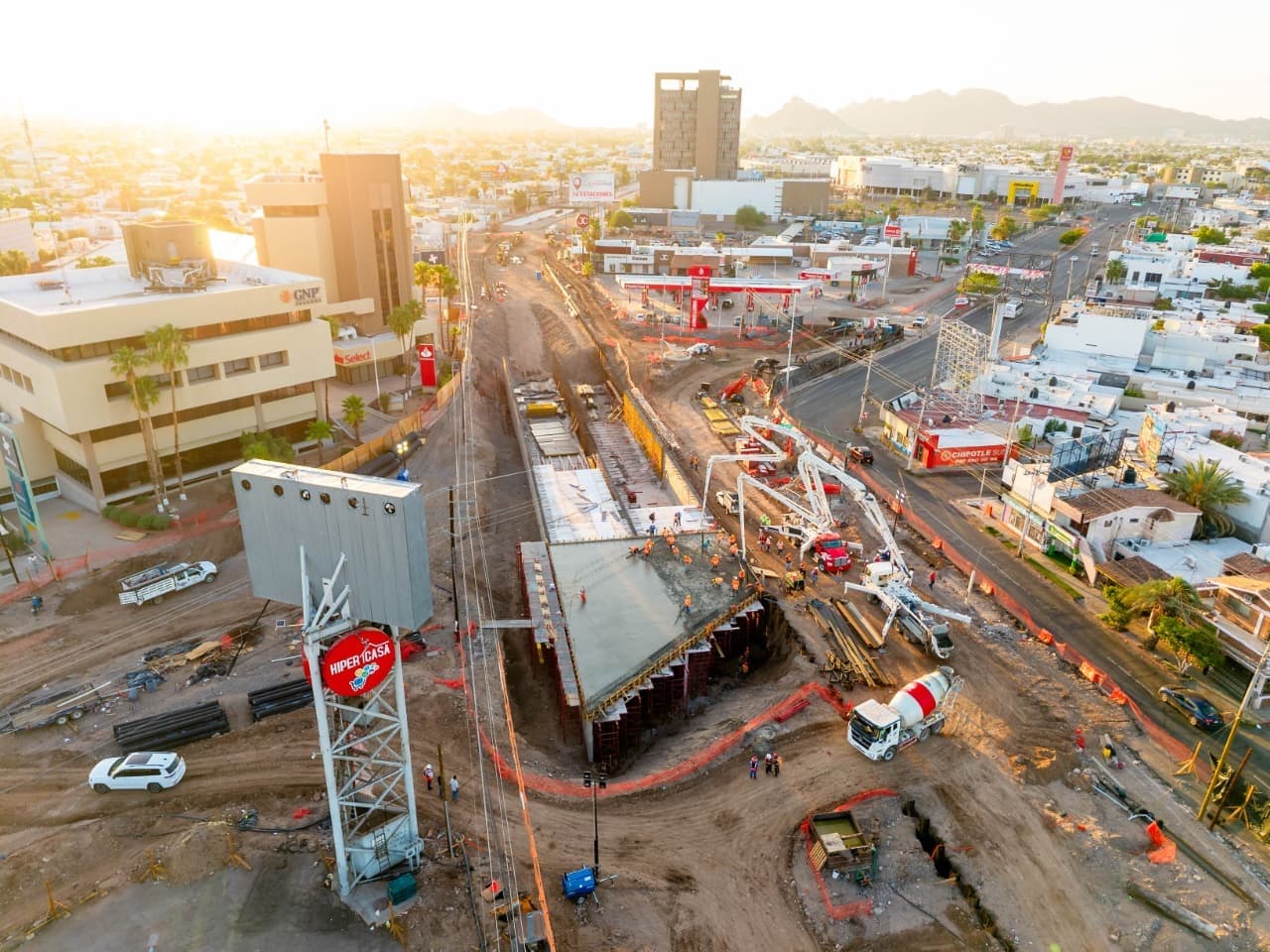 Histórica obra de paso a desnivel en Colosio y Solidaridad transformará la movilidad en Hermosillo