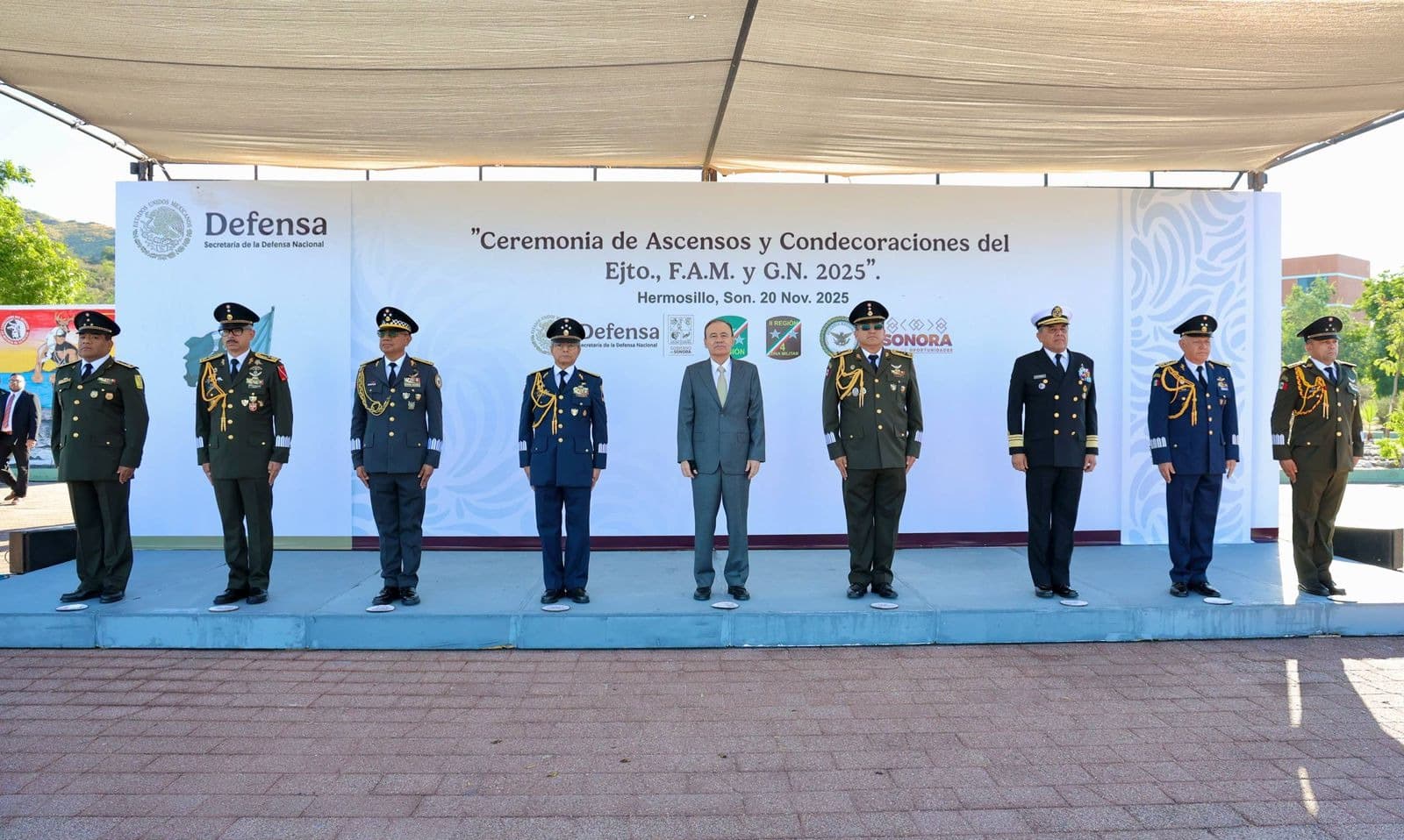 Gobernador Durazo reconoce el esfuerzo y compromiso de Fuerzas Armadas con la seguridad de Sonora