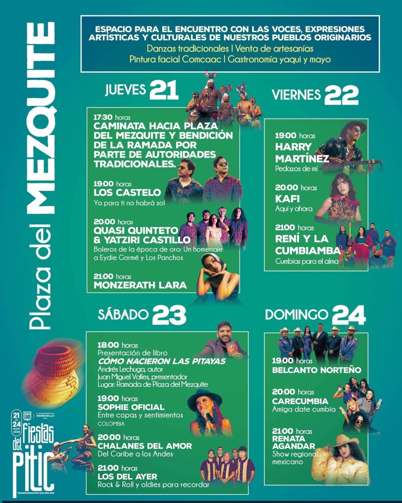 La Plaza del Mezquite celebrará las raíces y tradiciones de Hermosillo en las Fiestas del Pitic 2026
