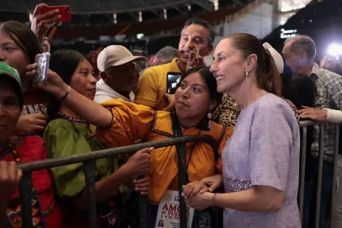 Quien guía el camino y el destino de la patria es el pueblo: presidenta Claudia Sheinbaum