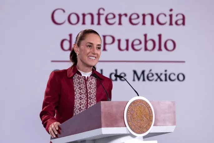 Presidenta Sheinbaum resalta histórica reducción de 53% en los homicidios dolosos en 2 años; 46 homicidios menos diarios